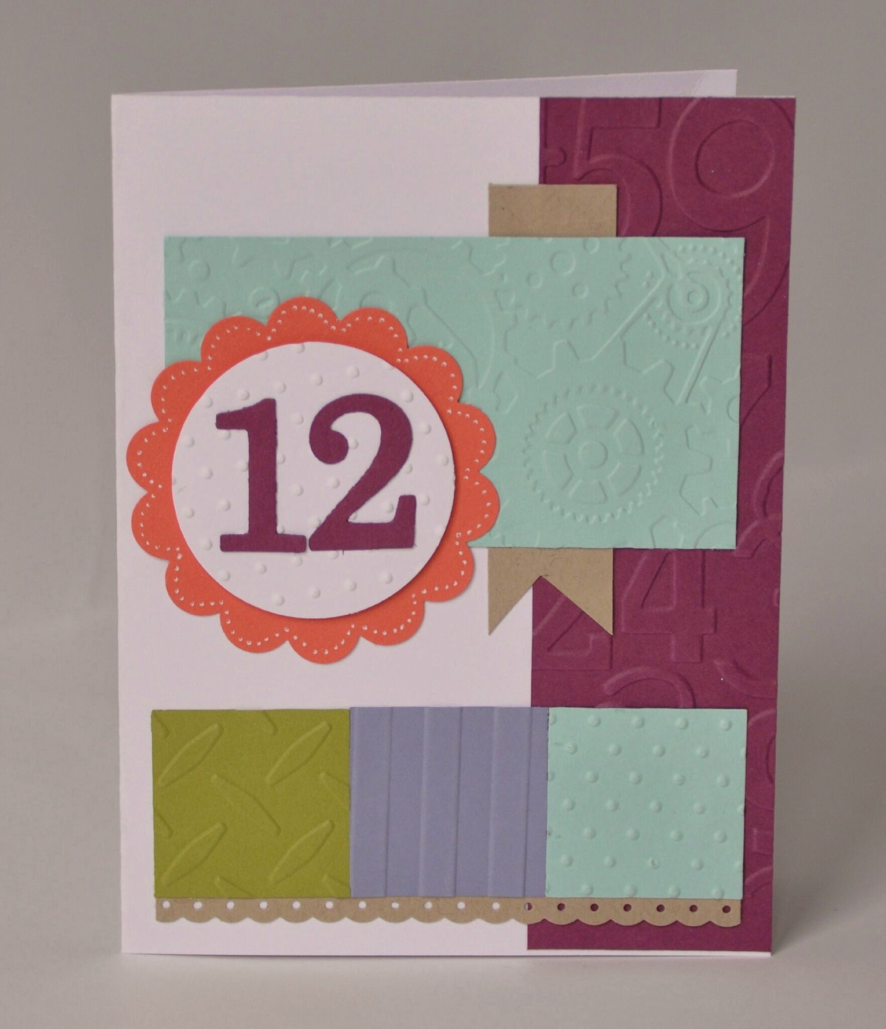 Une Carte D Anniversaire Pour Les 12 Ans D A Les Ateliers De Marie