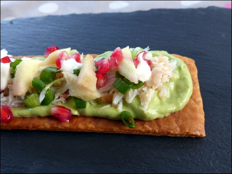croutillante avocat crabe