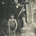Mamie et ses filles Ginette et Janine (1929)