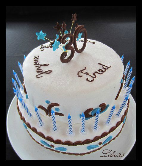 Gâteau 30 ans - Gâteaux en fête de lilou 25