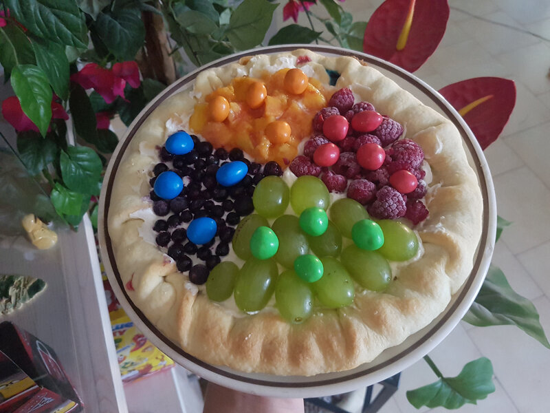 tarte sablée croquante fruits et M&M'S 19