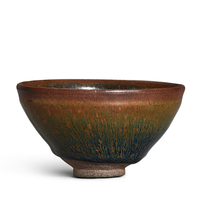 A Jian russet-streaked 'hare's fur' temmoku bowl, Southern Song dynasty