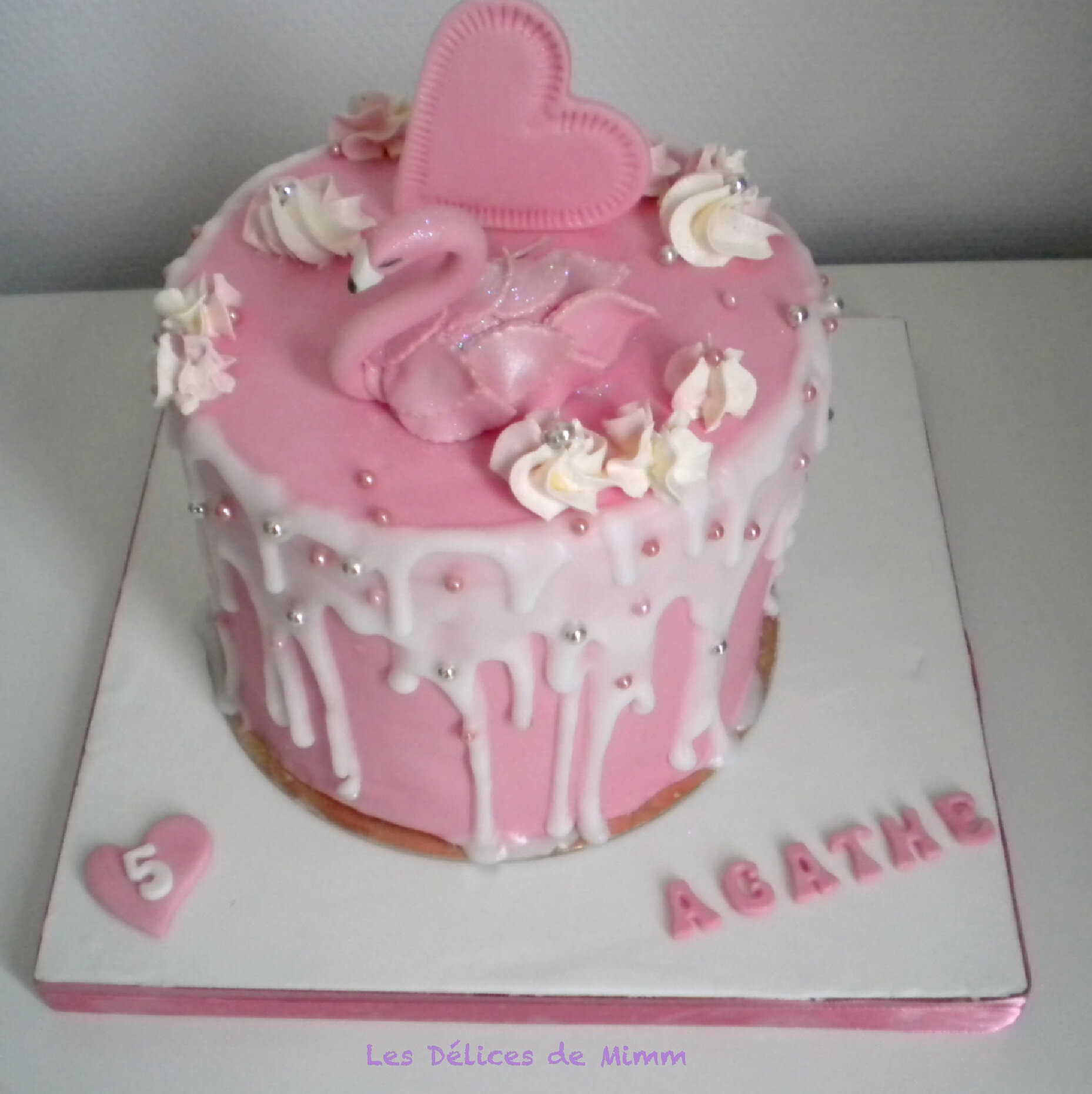 Mon Drip Cake Flamant Rose Les Delices De Mimm