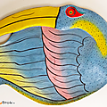 Déco ... toucan en bois * multicolore 
