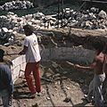 archéologie du bâti,art roman, démontage du choeur 1985