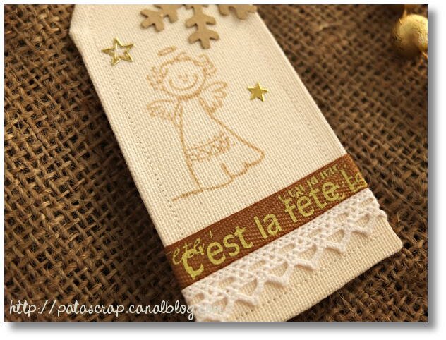 tag tissu détail