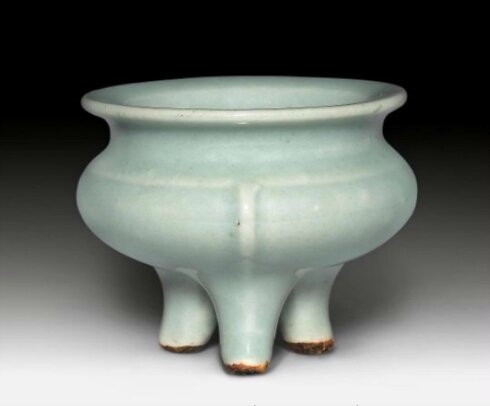 A Longquan celadon tripod censer, China, Ming dynasty
