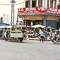 Publicité Savon Vietnam peint sur la devanture d'un magasin vers le Vieux Marché (Saigon)