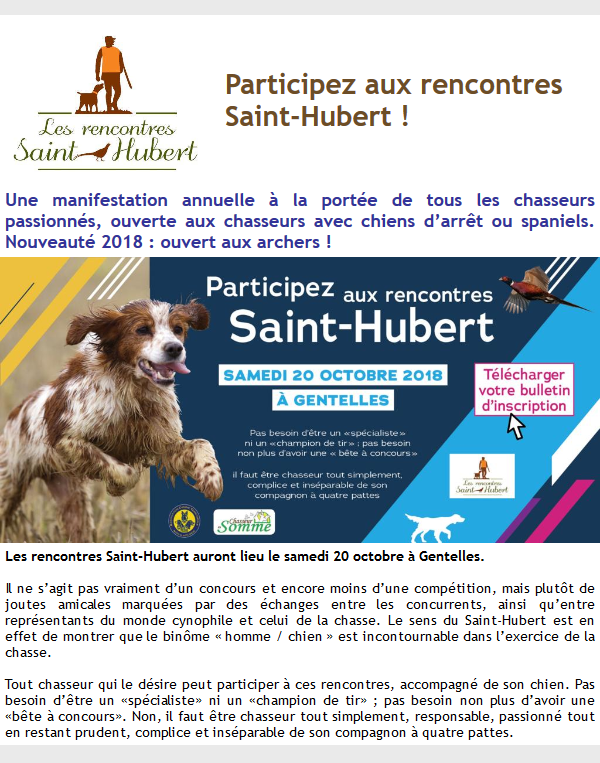 Fédération le 04 10 2018 ST Hubert