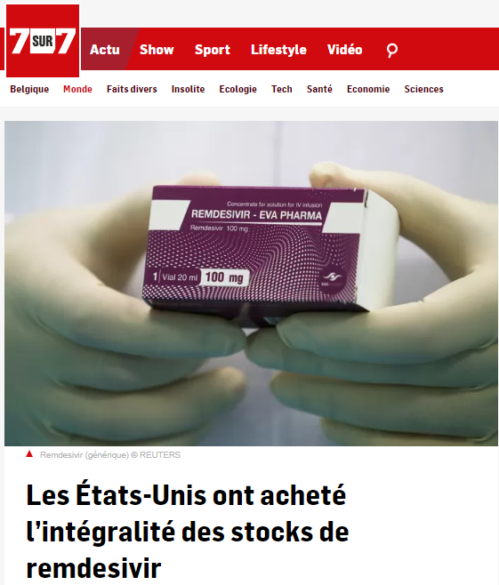 2020-07-07 21_27_31-Les États-Unis ont acheté l’intégralité des stocks de remdesivir _ Coronavirus _
