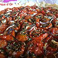 Tarte aux tomates cerises et origan (pâte brisée à l'huile d'olive)