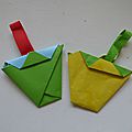 Des paniers géométriques en origami