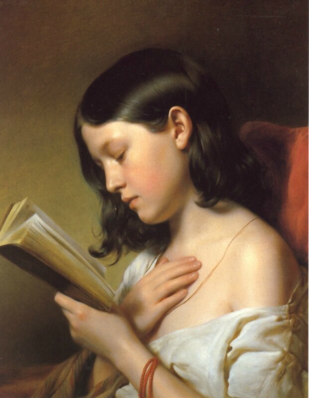 franz-eybl-jeune-fille-lisant-1850