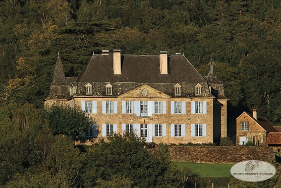 BRIVEZAC_chateau_de_LA_GREZE_facade_ouest___