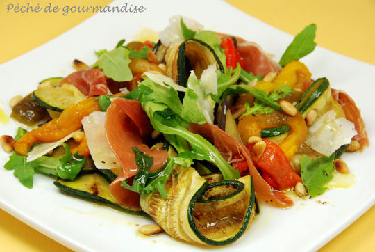Recette Yuka - Salade de blé aux légumes grillés