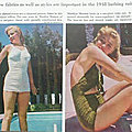 1948 - marilyn mannequin pour des maillots de bains