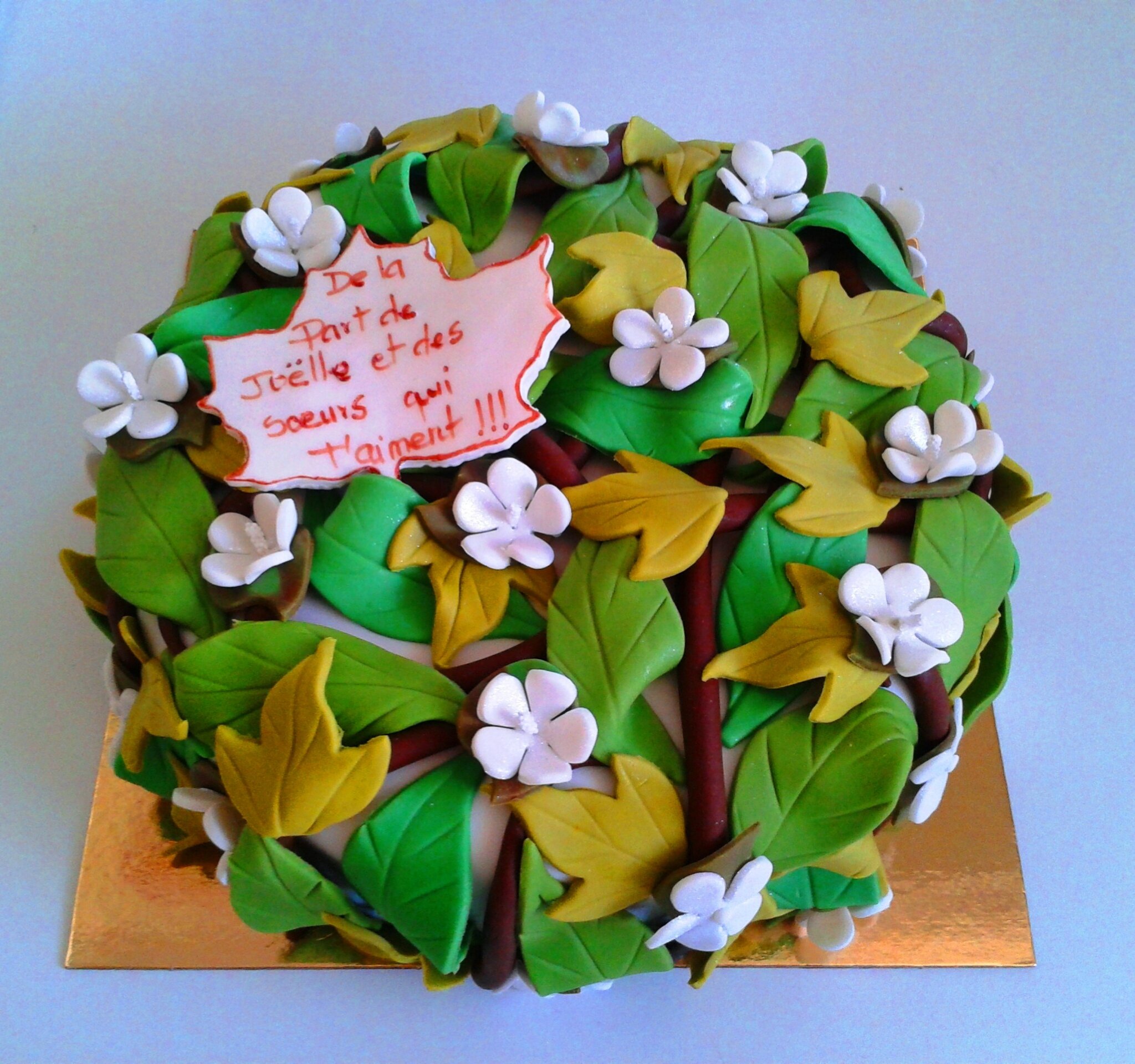 Gateau Nature Feuilles Nice Cakes