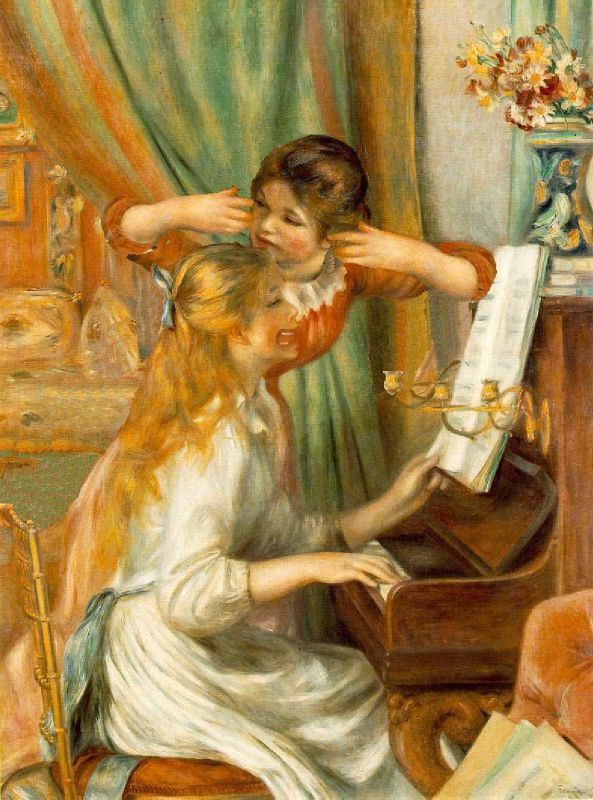 Jeunes filles au piano Auguste Renoir 1892 Photo de 