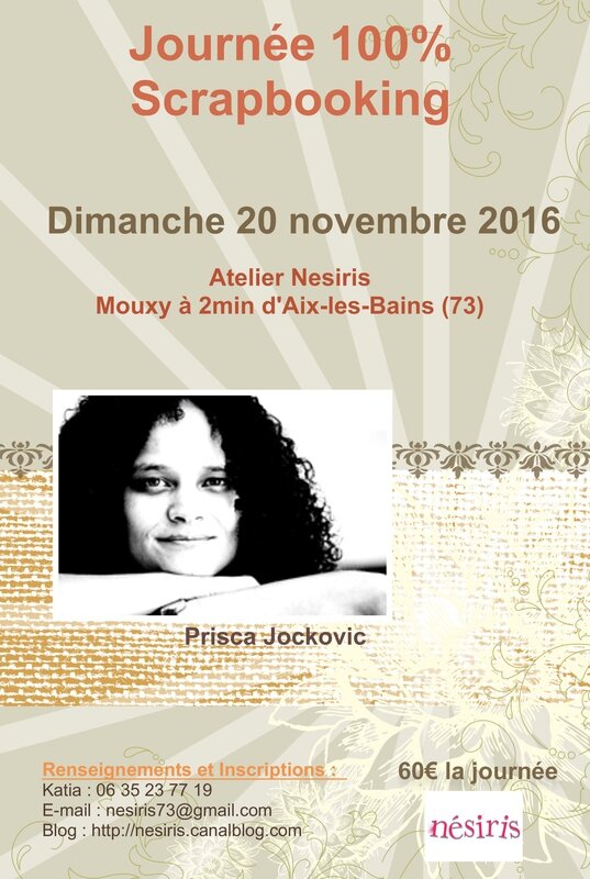 Journée 100% Scrap avec Prisca - Katia Nésiris
