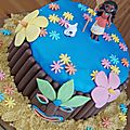Layer cake tout chocolat : gâteau d'anniversaire vaïana