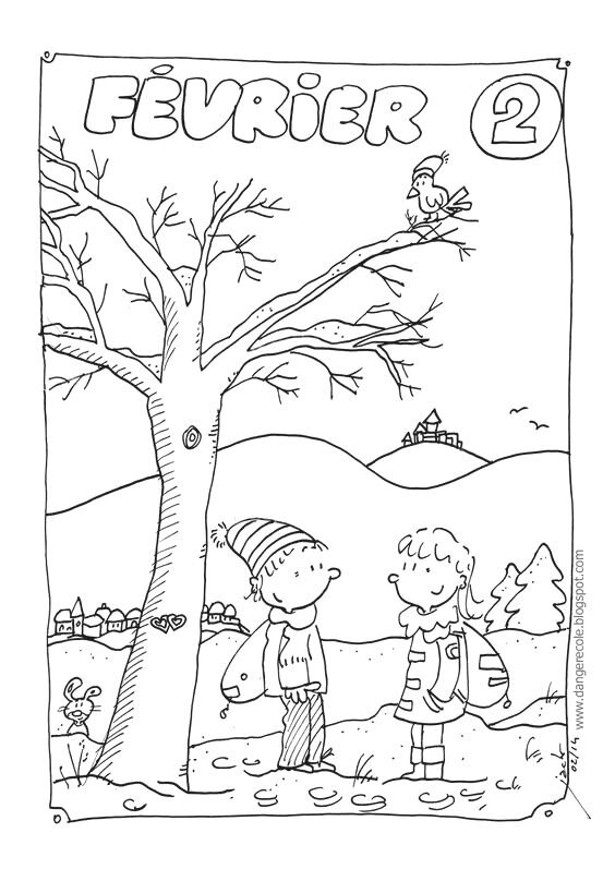 Coloriages février  Assistante Maternelle Argenteuil  Orgemont