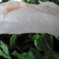 Papillote épinards filet de merlan - à partir de 7 mois