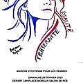 5 Gilets Jaunes Marche pour les femmes à Salon - 24 février 2019