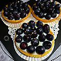 Tartelettes aux raisins noirs