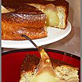 Cake aux poires sans matière grasse et sans farine + petite info