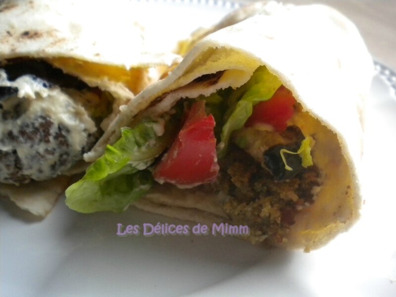 Sandwich libanais (falafels, houmous, aubergines,…) 4
