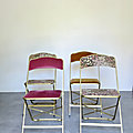 Chaises pliantes vintage