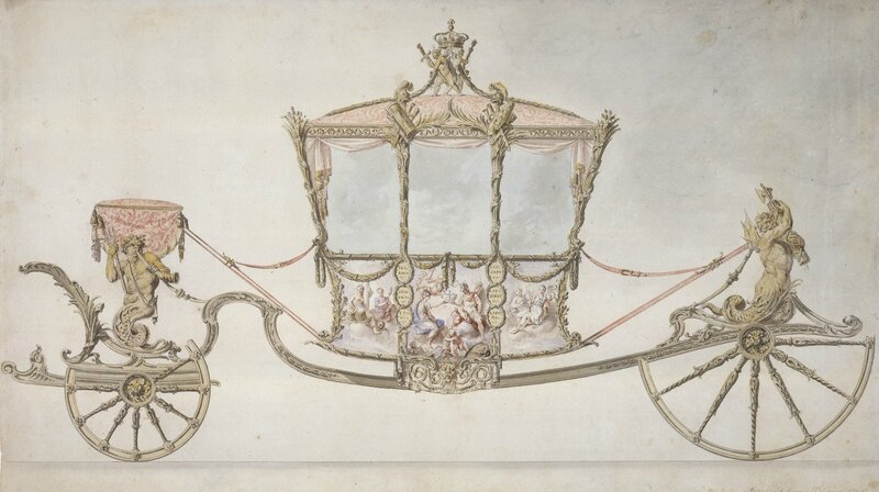 Sir William Chambers (1722-96), Design for the State Coach, 1760
