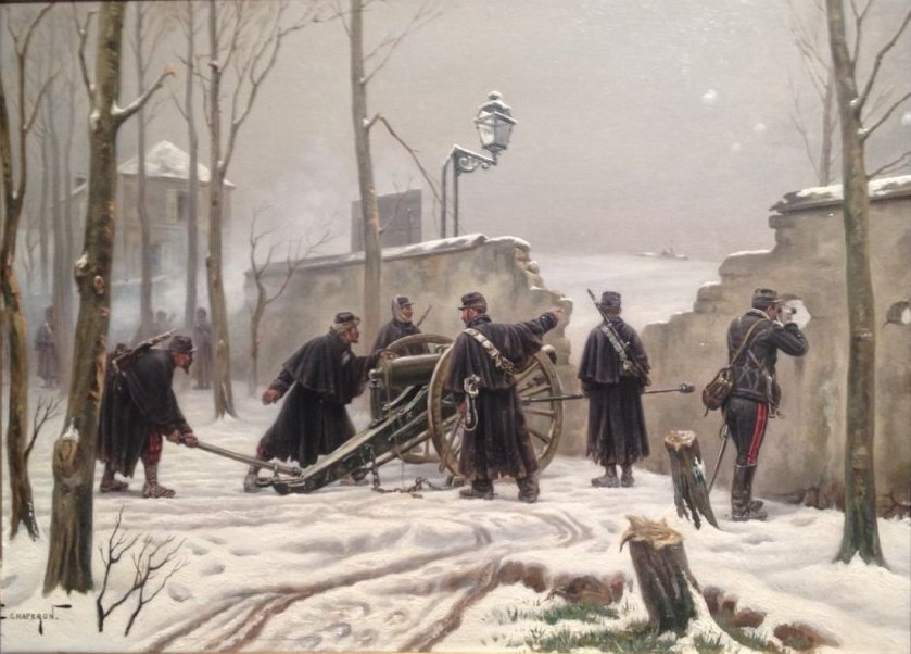 Chaperon (Eugène), Bataille sous la neige en 1870