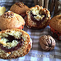 Muffins aux noix et à la confiture de figues