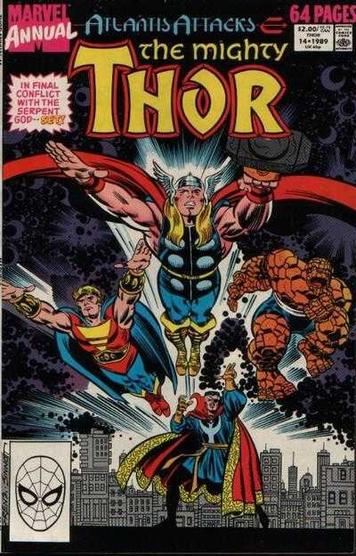mighty thor 1966 annual 14 1989 atlantis attacks