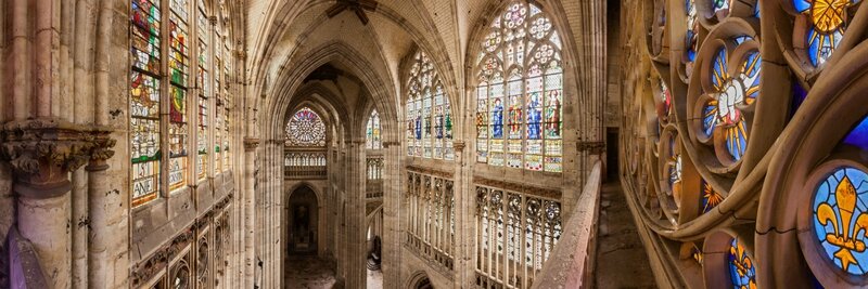 13974-france-Seine-Maritime-Vitraux-perspective-sur-le-transept-de-l-eglise-Abbatiale-de-Saint-Ouen-Rouen-panorama-sentucq