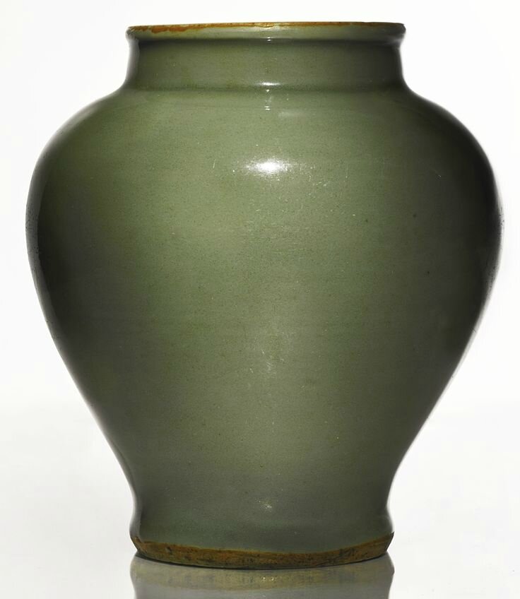 A 'Longquan' celadon jar, Yuan-Early Ming dynasty