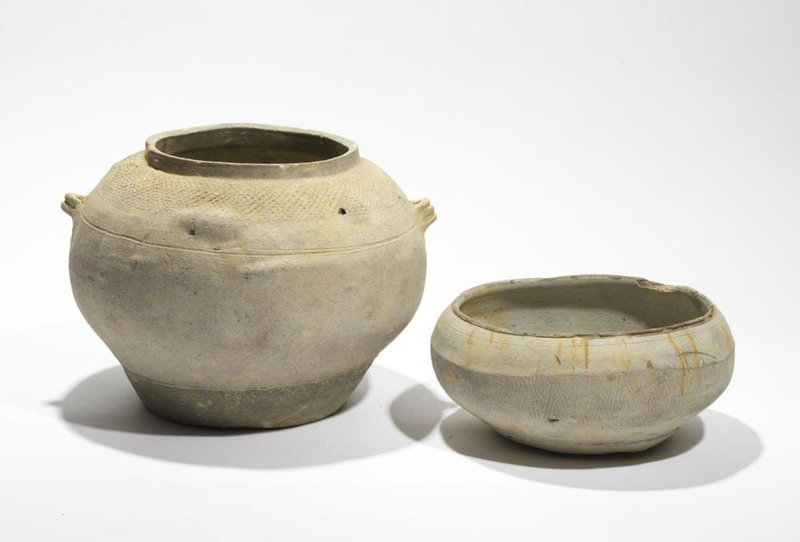 Lot composé d’un pot et d’un bassin, Vietnam, période Hán-Việt, 1°-3° siècle