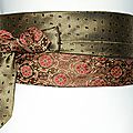 ceinture cravate bronze