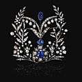 Sapphire and diamond devant de corsage, late 19th century - sothebys