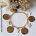 1. Bracelet maille classique en plaqué or - 39 €