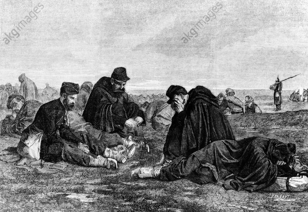 Protais (Alexandre), prisonniers près de Metz (1872) - Photo de GUERRE DE 1870 - Mémoire d&#39;Histoire