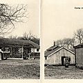 Versailles, Camp de Satory, Album carte-lettre militaire du 43e RAC, Cantine, Stand de tir