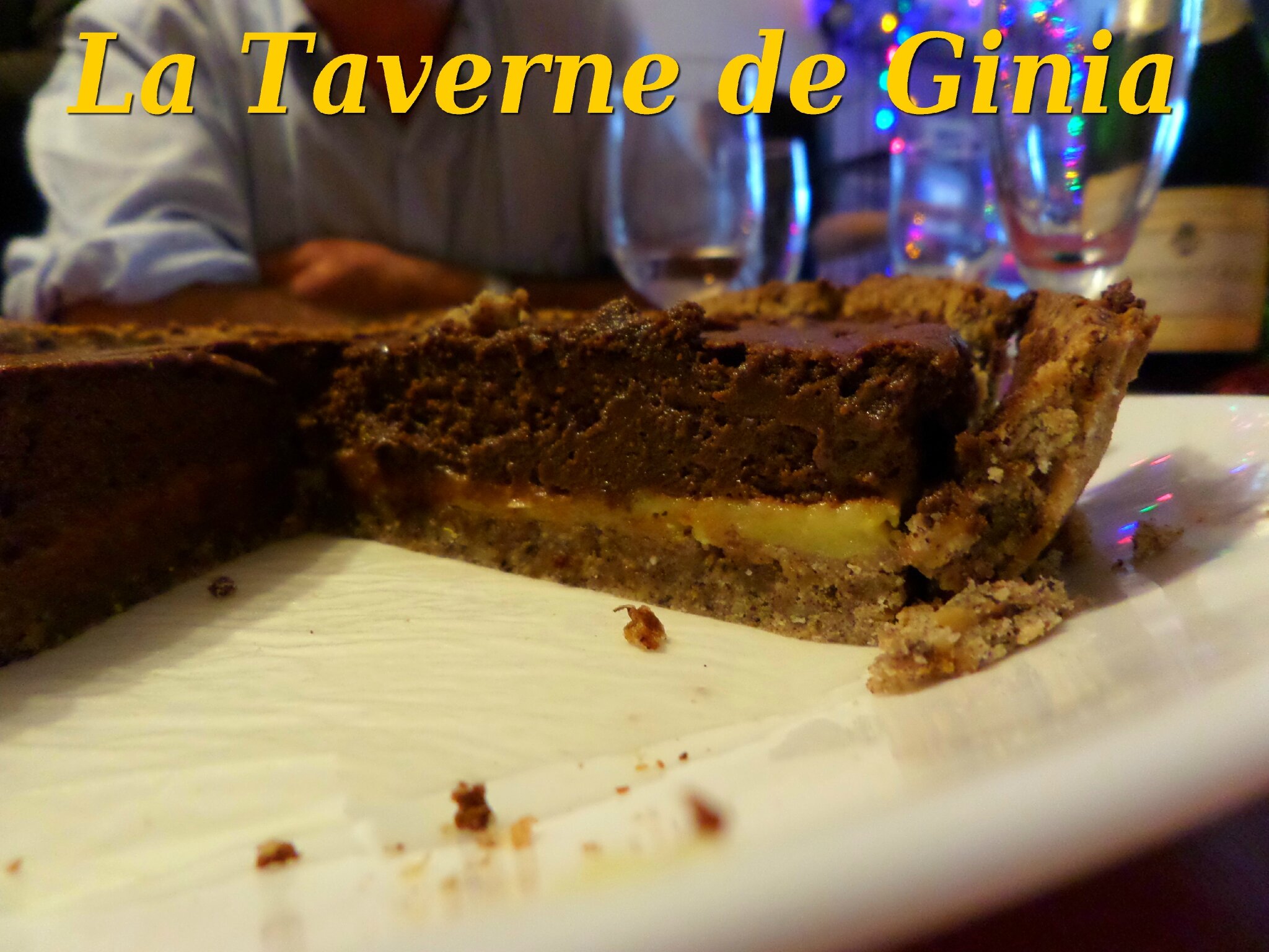 Tarte A La Mousse Au Chocolat Pralinoise Cuite Et Creme Orange La Taverne De Ginia