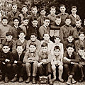 École des garçons de la souys classe du certificat d'études 1956/1957