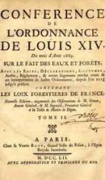 Ordonnance des Eaux et Forêts 1669
