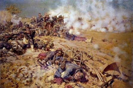 Jeanniot, La ligne de feu, épisode de la bataille du 16 août, Rezonville (1886) 