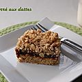 Carrés aux dattes, sans gluten