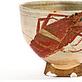 Chawan [bol à thé] en grès émaillé, japon, époque edo, xixe siècle