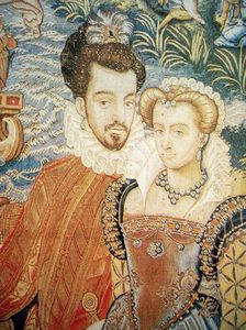 Henri III et Louise de Lorraine, extrait de la tapisserie des Valois 1
